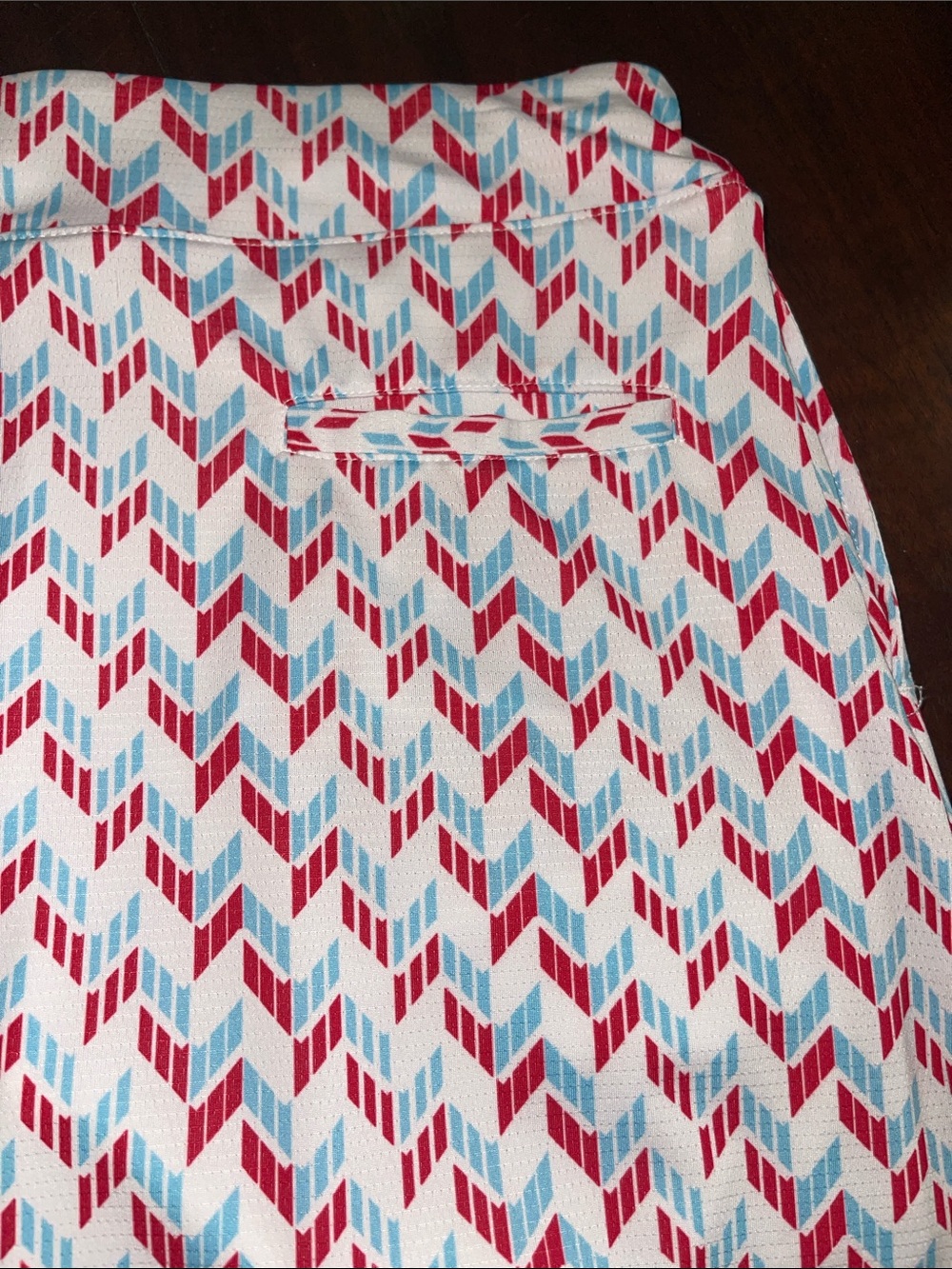 Sport Haley Chevron Print Skort - Red, Blue, White - Picture 4 of 6